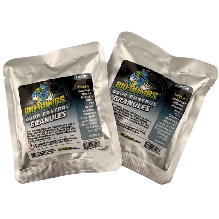 2 Pack Bio-Bombs Odor Control Granules Large