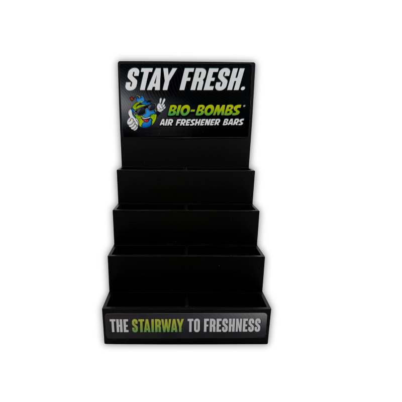 Stairway to Freshness Display w/ Clear Cases