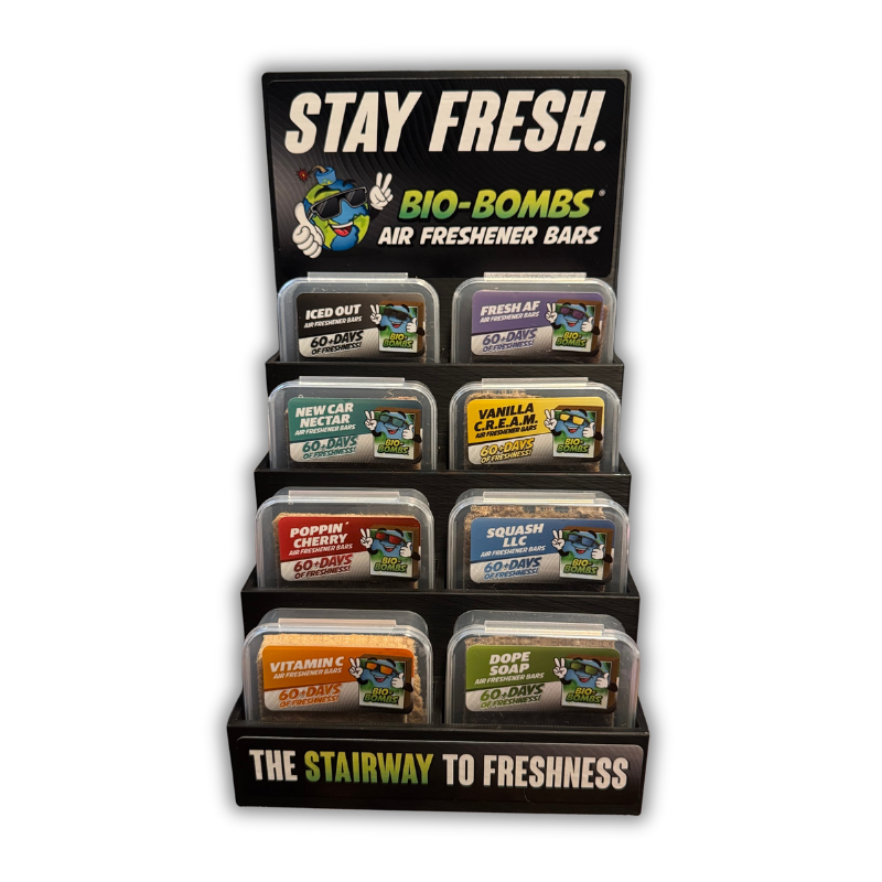 Stairway to Freshness Display w/ Clear Cases