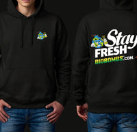 Stay Fresh Black Hoodie Sweatshirt