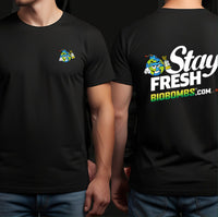 Stay Fresh Black Tee Shirt