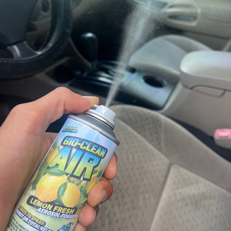 Bio Bombs Lemon Aerosol Fogger in Car