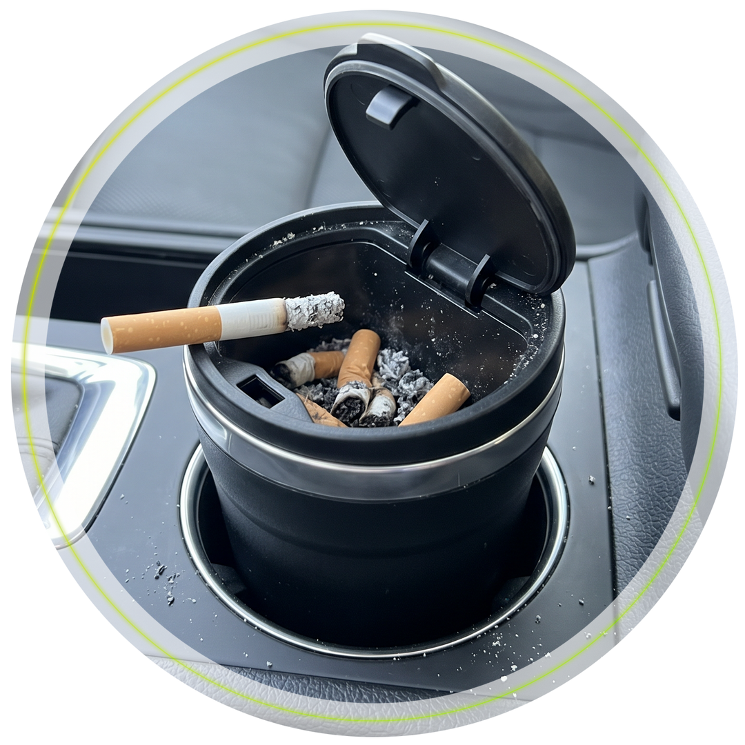 Car smoking and cigarette odor removal